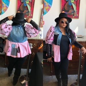 Handmade puff sleeve jacket